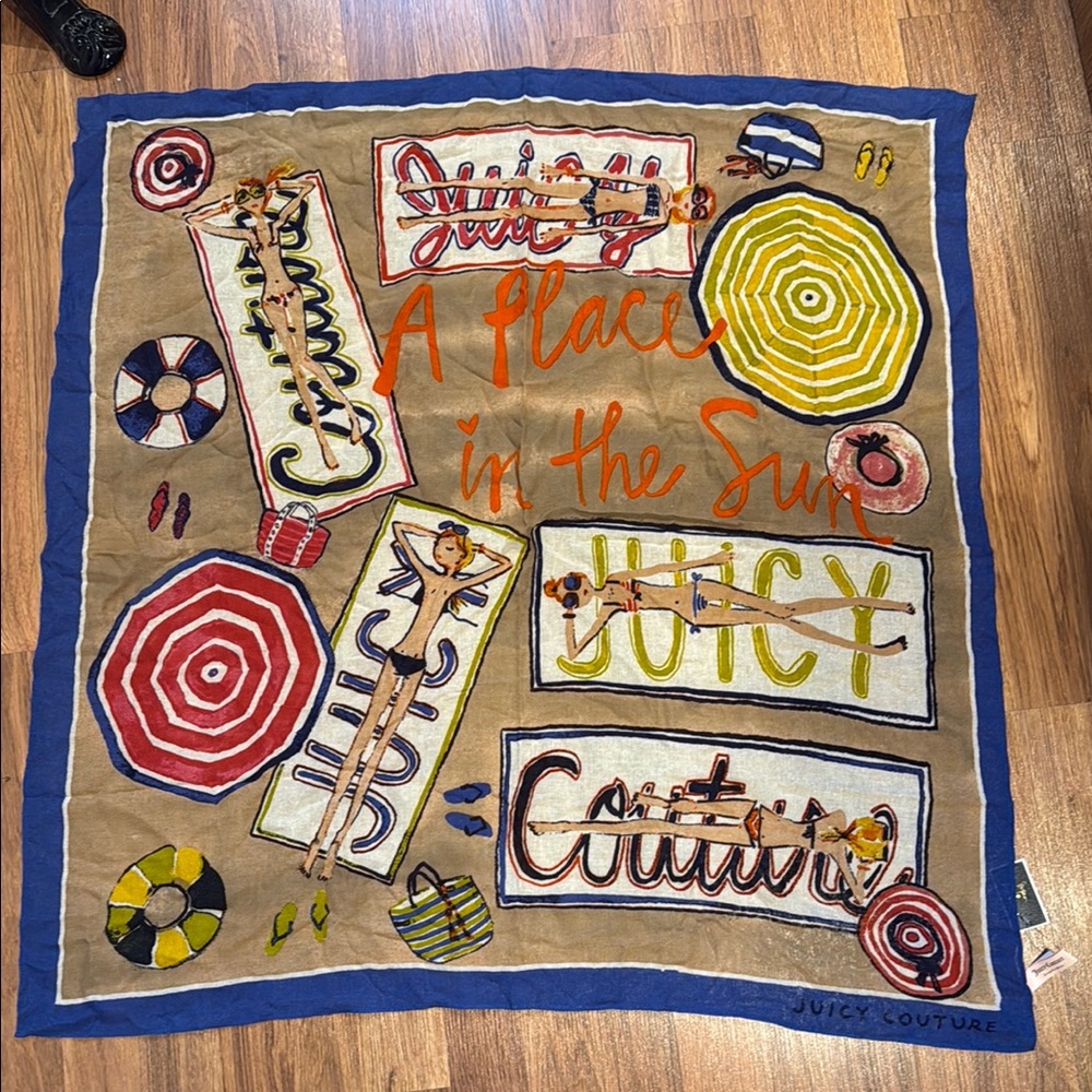 Juicy Couture Multicolor Graphic Scarf